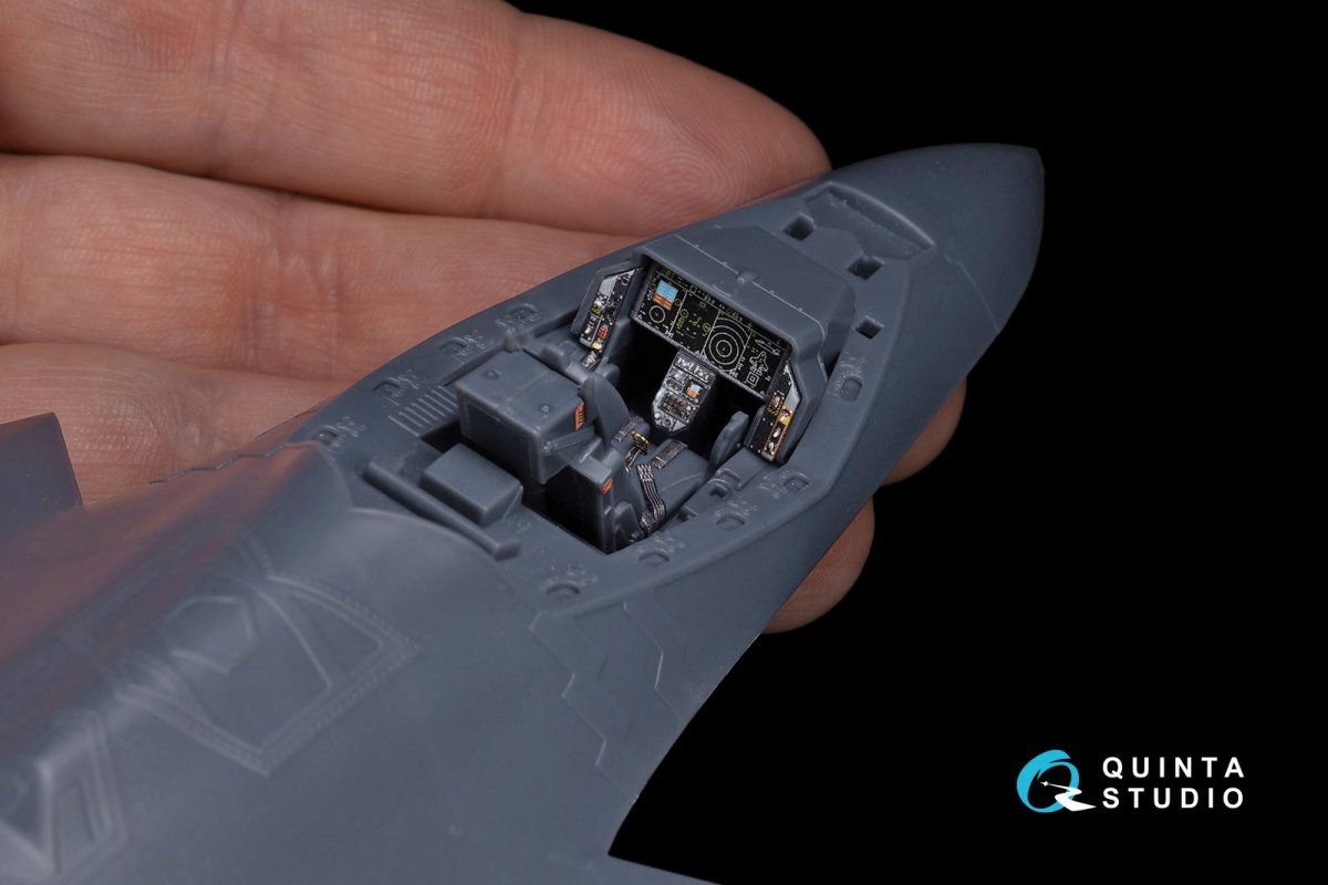 Quinta Studio QD48060 F-35A 3D-Printed &amp;amp; coloured Interior on decal paper (Meng) 1/48 – zdjęcie 3
