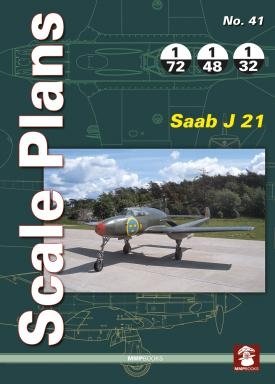 Plans à l'échelle MMP Books 81890 n° 41 Saab J 21 EN