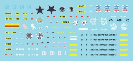 Star Decals 72-A1042 Vietnam 1. M24 Chaffee, M41 Walker Bulldog and M48A3 Patton inSouth Vietnamese army 1/72 – Bild 3