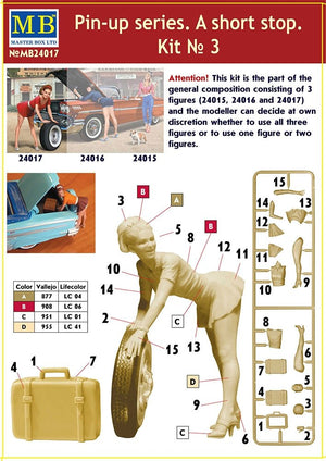 Master Box 24017 Pin-up series. &amp;quot;A short stop&amp;quot;. Kit No. 3 1/24 – Bild 2