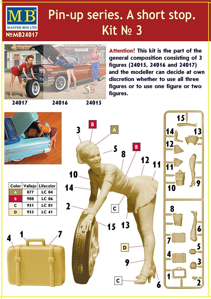 Master Box 24017 Pin-up series. &amp;quot;A short stop&amp;quot;. Kit No. 3 1/24 – Bild 2