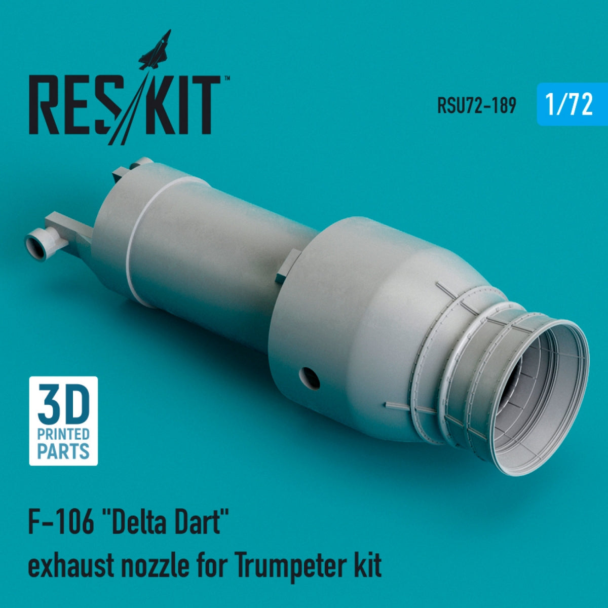 RESKIT RSU72-0189 Buse d&amp;#39;échappement F-106 « DELTA DART » pour maquette Trumpeter (impression 3D) 1/72