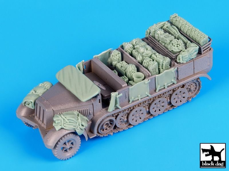 Ensemble d'accessoires Black Dog T72078 Sd.Kfz 7 pour Revell 1/72