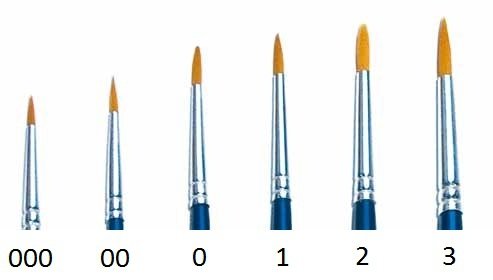 Italeri 52205 Pinceau rond synthétique 2 