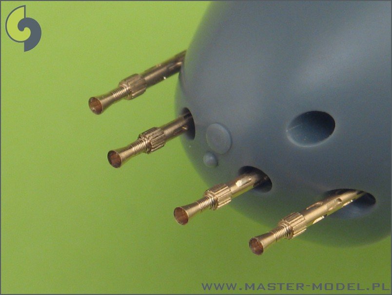 Master AM-48-026 British Mk 2 Browning .303 caliber (7,7mm) with flash hider (4pcs) 1/48 – zdjęcie 4