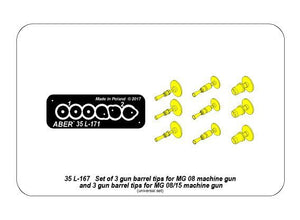 Aber 35L-171 Set of gun barrel tips for MG 08 x3 pcs. And barrel tips for MG 08/15 x 3 pcs. 1/35 – Bild 9