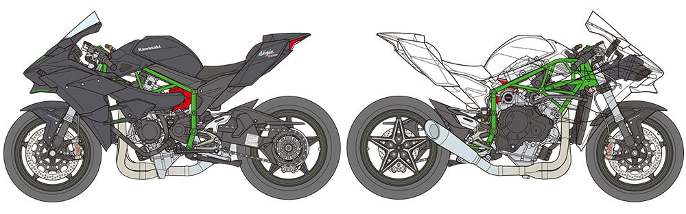 Tamiya 14131 Kawasaki Ninja H2R 1/12 – Bild 12