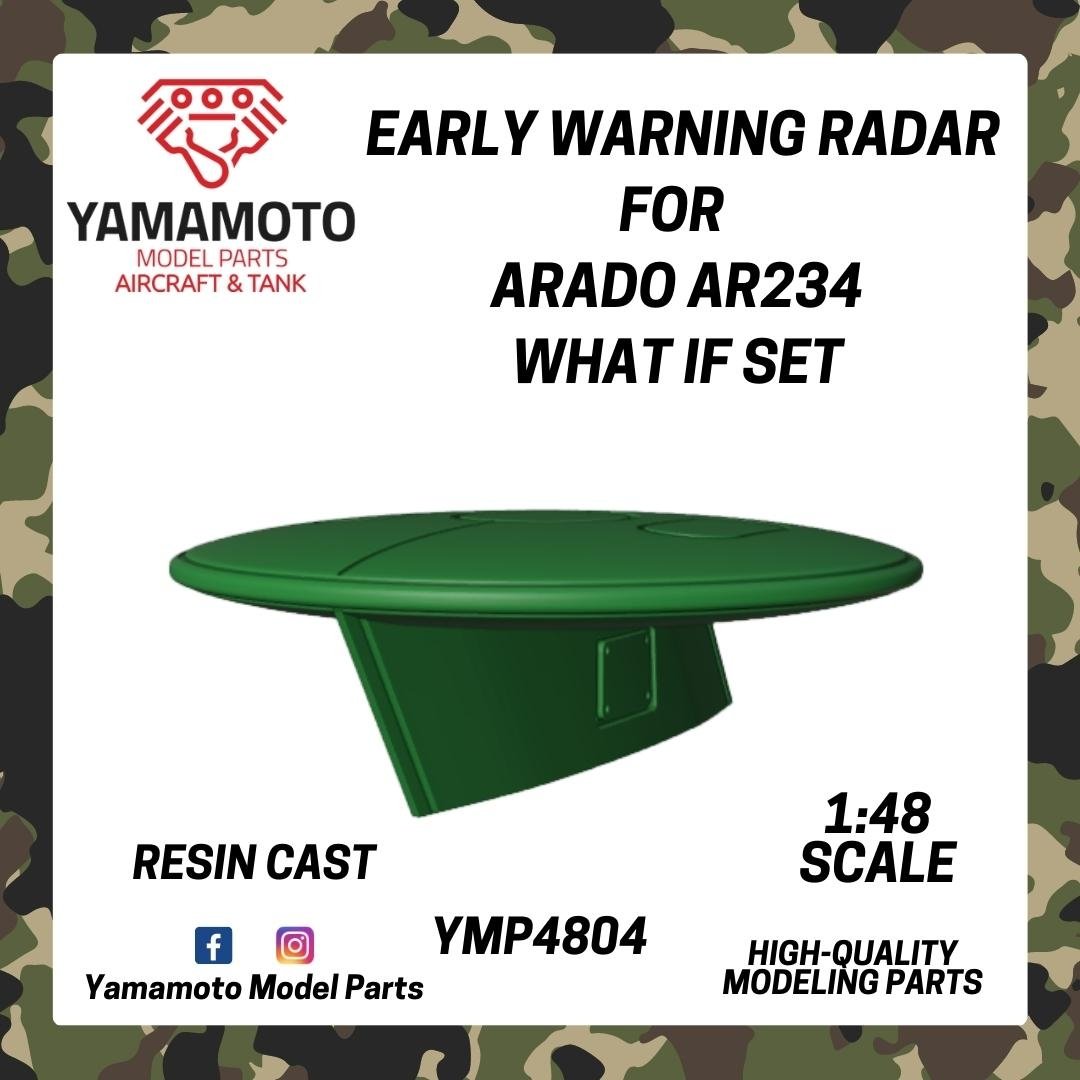 Radar d&amp;#39;alerte précoce Yamamoto YMP4804 pour Ar 234, kit « Et si… » à l&amp;#39;échelle 1/48