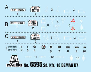 Italeri 6595 Sd. Kfz. 10 Demag D7 with 7,5 cm leIG 18 and crew 1/35 – Bild 6