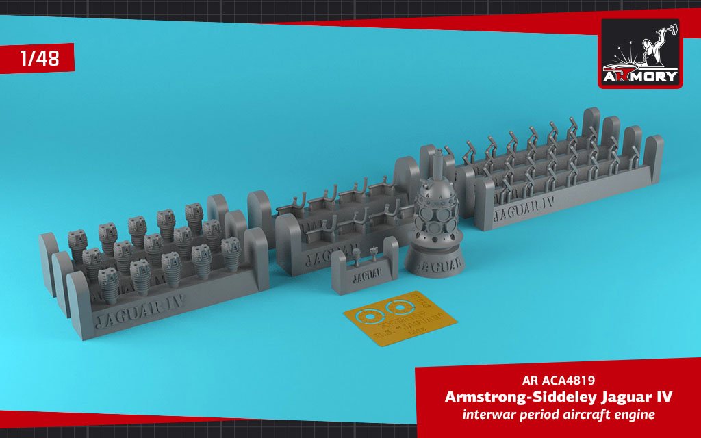Armory Models ACA4819 A.S. Jaguar-IV aircraft engine 1/48 – immagine 2