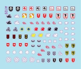 Star Decals 72-A1120 StuG-Abt #5 Generic insignia and unit markings for the Sturmgeschûtz units 1/72 – immagine 2