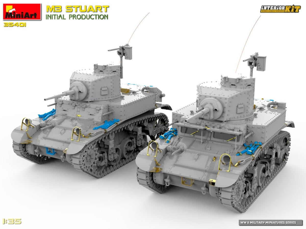 MiniArt 35401 M3 STUART INITIAL PRODUCTION 1/35 – image 4