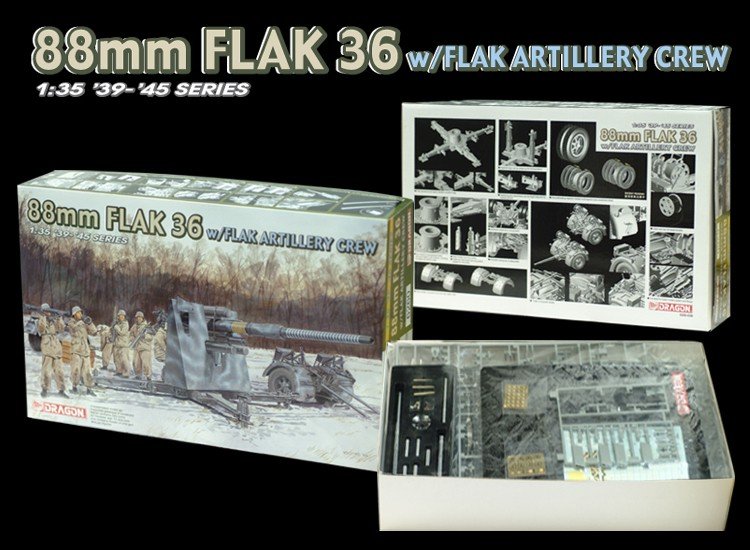 Dragon 6260 88mm Flak 36 1/35 – Bild 2