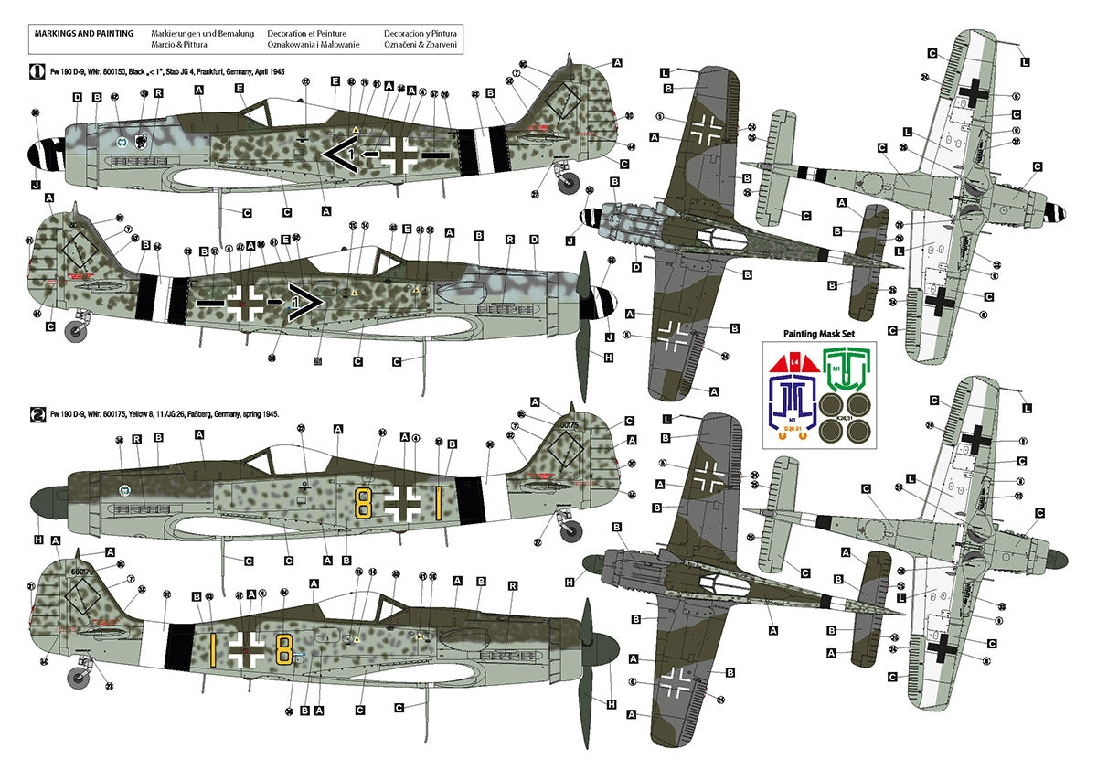 Hobby 2000 32011 Fw 190 D-9 Mid Production (HASEGAWA + CARTOGRAF + MASKI) 1/32 – Bild 3