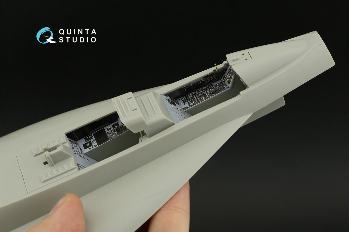 Quinta Studio QD32123 F/A-18F early 3D-Printed &amp;amp; colored Interior on decal paper (Trumpeter) 1/32 – image 12