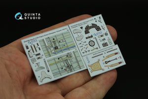Quinta Studio QD48389 Macchi C.202 Folgore Early 3D-Printed &amp;amp; coloured Interior on decal paper (Hasegawa/Eduard) 1/48 – immagine 3