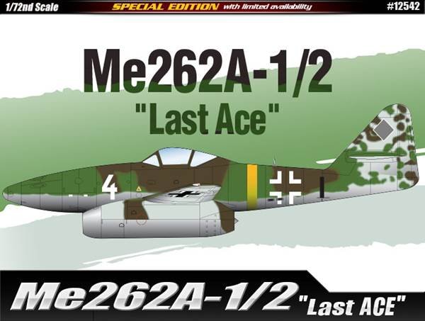 Maquette Academy 12542 Me262A-1/2 « Le Dernier As » au 1/72