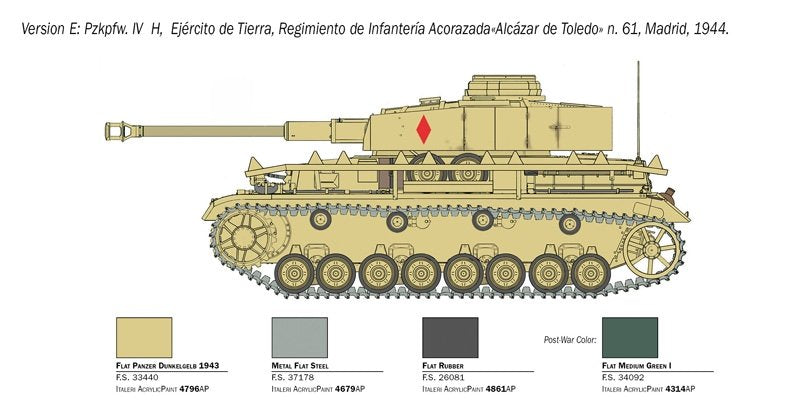 Italeri 6578 Pz. Kpfw. IV Ausf. H 1/35 – immagine 5