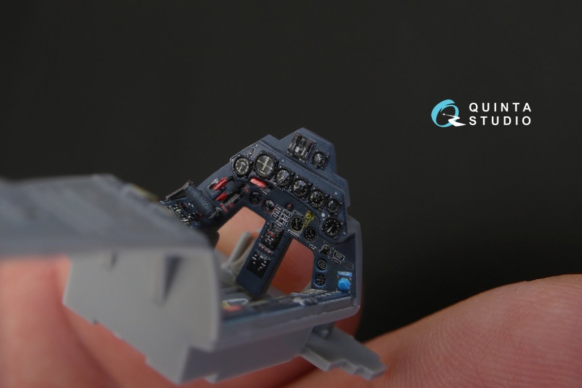 Quinta Studio QD48156 FW 190A-5 3D-Printed &amp;amp; coloured Interior on decal paper (for Hasegawa kit) 1/48 – zdjęcie 4
