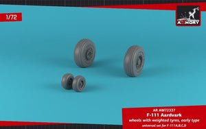 Armory Models AW72337 F-111A/B/C/D Aardvark wheels w/ weighted tires 1/72 – Bild 4