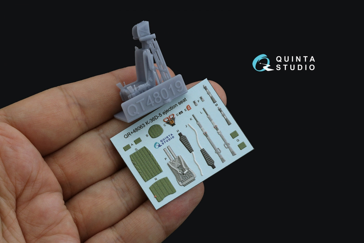 Quinta Studio QR+48063 K-36D-5 ejection seat (for Su-35, Su-57 aircraft) (All kits) 1/48 – Bild 2