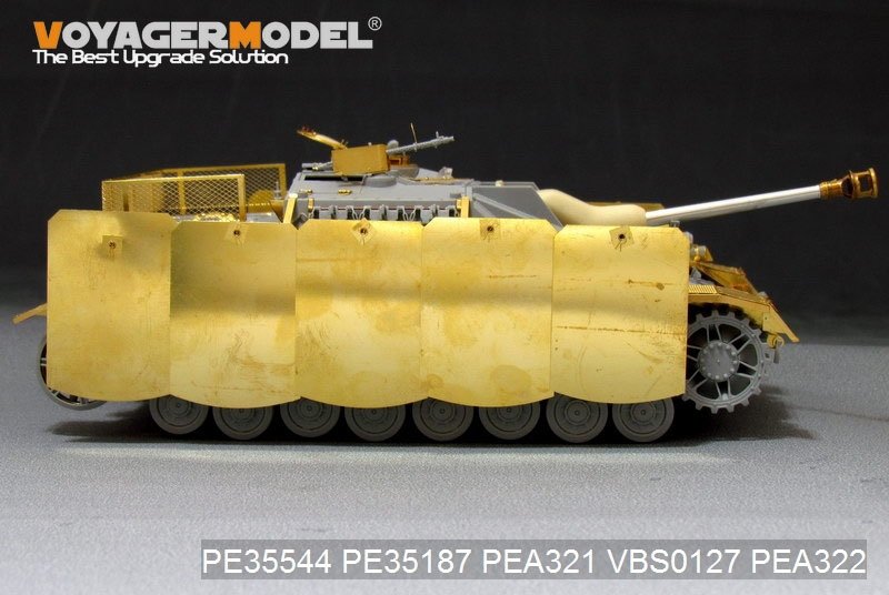 Voyager Model PEA321 WWII German StuG.IV Pivot-Mounting Swinging Type Hull Side Armour Skirts (For DRAGON) 1/35 – zdjęcie 5