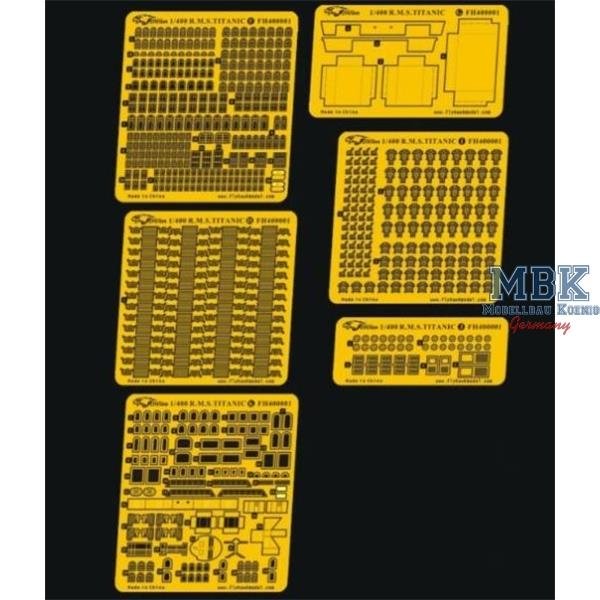 FlyHawk Model FH400001 RMS TITANIC Upgrade Parts for Academy 1/400 – image 3