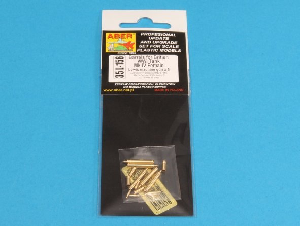 Aber 35L-156 Barrels for British WWI Tank Mark IV – Female 1/35 – imagen 10