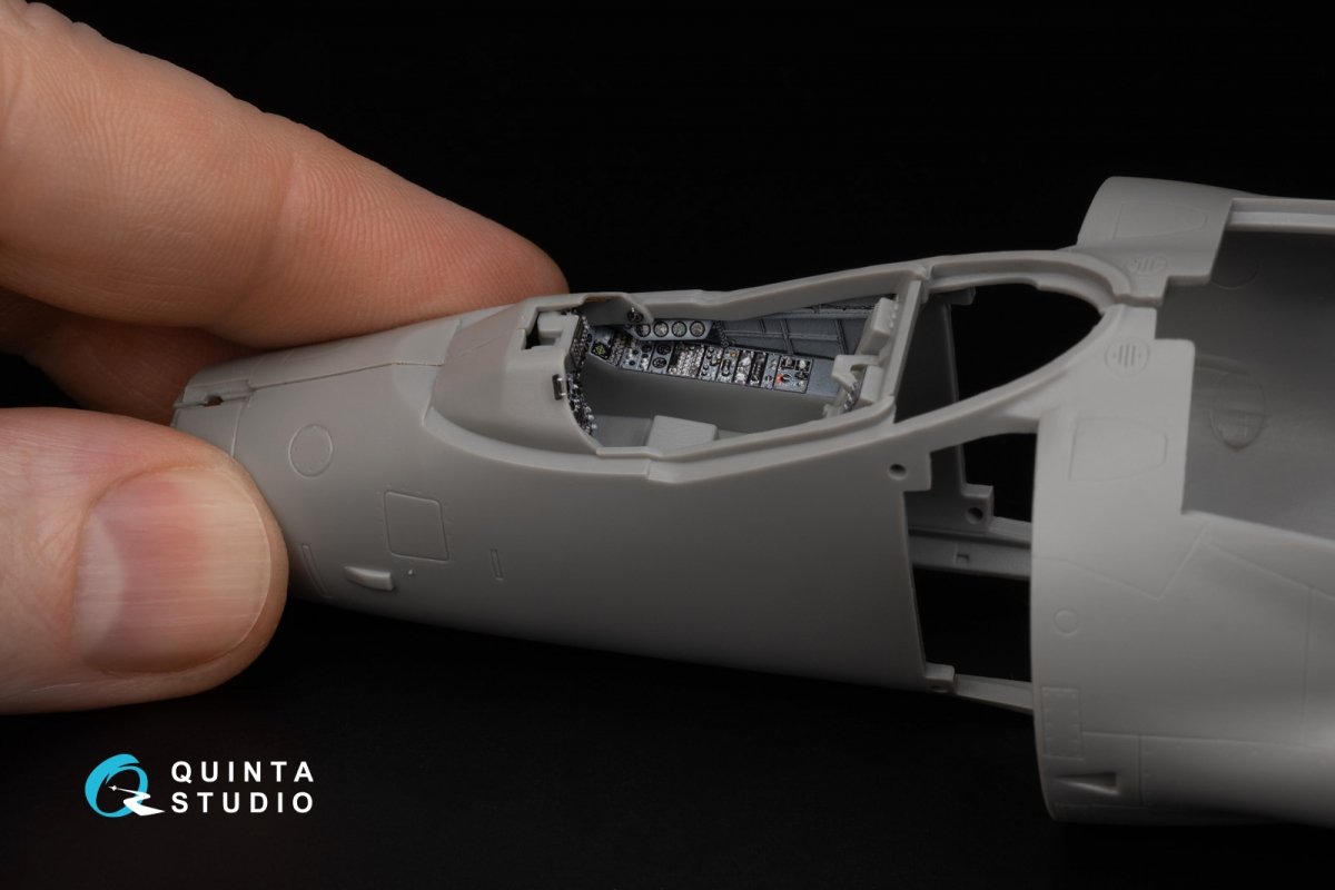 Intérieur imprimé en 3D et coloré sur papier décalcomanie Quinta Studio QD48344 Sea Harrier FA.2 (Kinetic) 1/48 – image 9