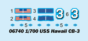 Trumpeter 06740 USS Hawaii CB-3 1/700 – image 4