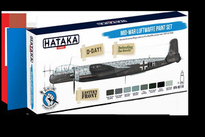 Hataka HTK-BS110 Mid-War Luftwaffe Paint Set (8x17ml) – immagine 2