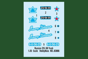 Hobby Boss 83886 Russian ZIS-5B Truck 1/35 – imagen 4