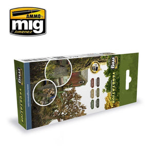 AMMO of Mig Jimenez 7176 VEGETATION DIORAMA COLORS 6x17ml – immagine 2