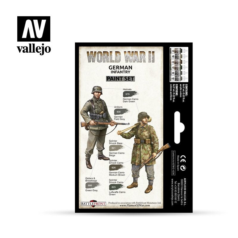 Vallejo 70206 WWII German Infantry 6x17ml – image 2