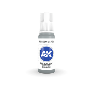 AK Interactive AK11209 SILVER – METALLIC 17ml – immagine 2