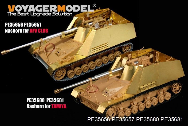 Voyager Model PE35680 WWII German Sd.Kfz. 164 Nashorn B ver include Gun barrel (For TAMIYA 35335) 1/35 – immagine 3