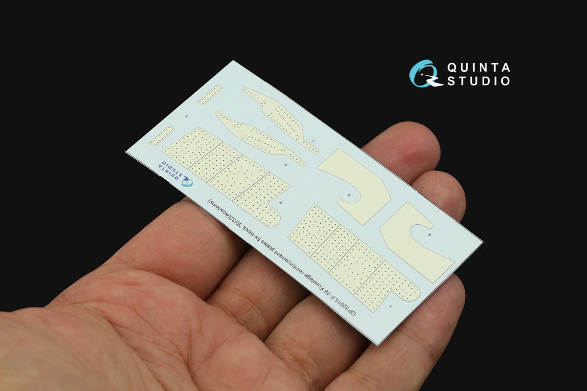 Quinta Studio QP32015 F-16 block 30/32 reinforcement plates (Academy) 1/32 – Bild 4