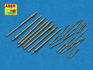 Aber 350L-49 Set of barrels 100mm x 8; 25mm x 20 for Japan Navy Akizuki class Destroyer 1/350