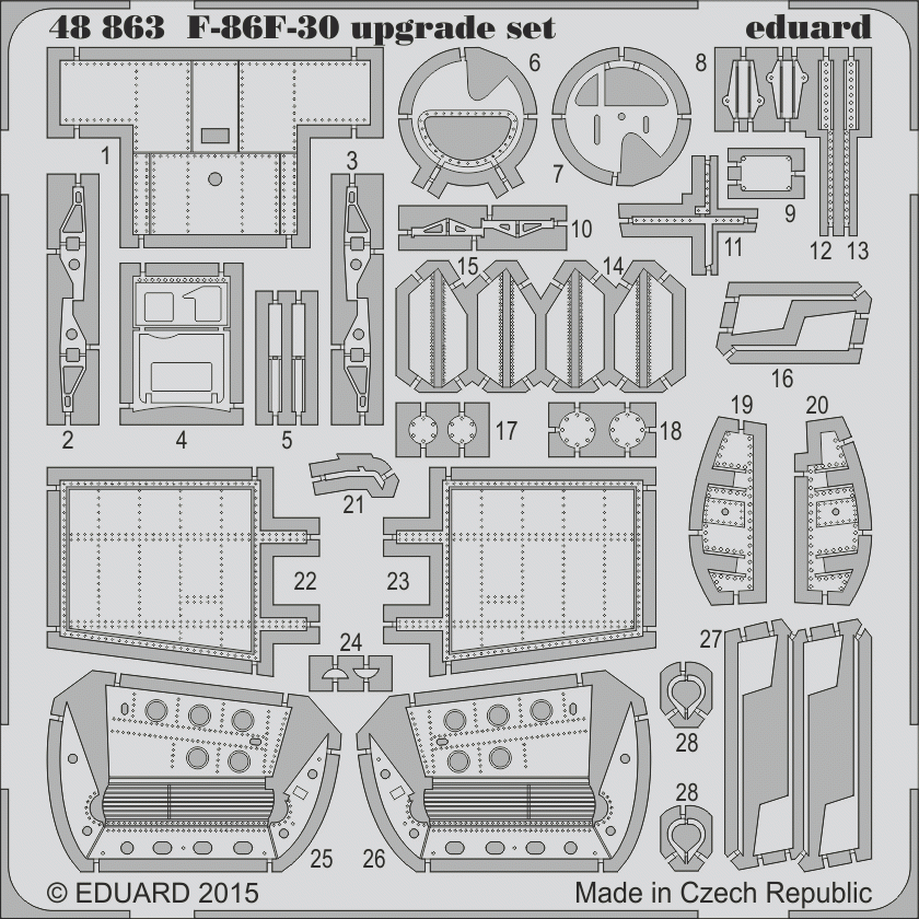 Eduard 48863 F-86F-30 upgrade set 1/48 EDUARD