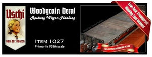 Décalcomanies imitation bois Uschi 1027 pour planchers de wagon de chemin de fer