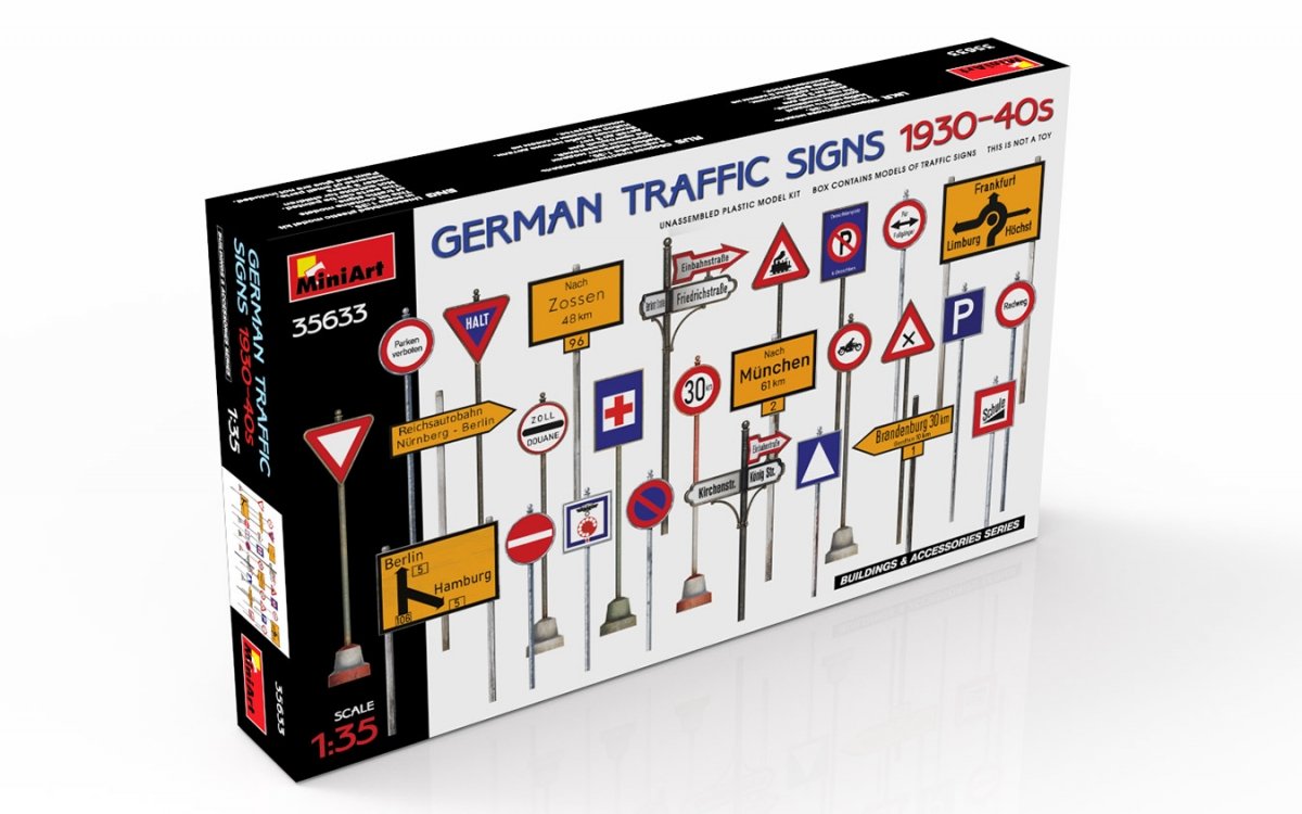 MiniArt 35633 SIGNAUX DE SIGNALISATION ALLEMAND ANNÉES 1930-40 1/35 – image 2