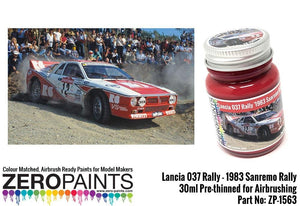 Zero Paints ZP-1563 Lancia 037 Rally &amp;#39;1983 Sanremo Rally&amp;#39; Red Paint 30ml