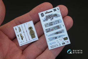 Quinta Studio QD48173 Su-33 3D-Printed &amp;amp; coloured Interior on decal paper (for Minibase kit) 1/48 – zdjęcie 2