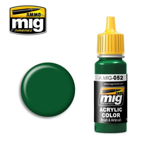 Munitions de Mig Jimenez 0052 VERT PROFOND 17ml.