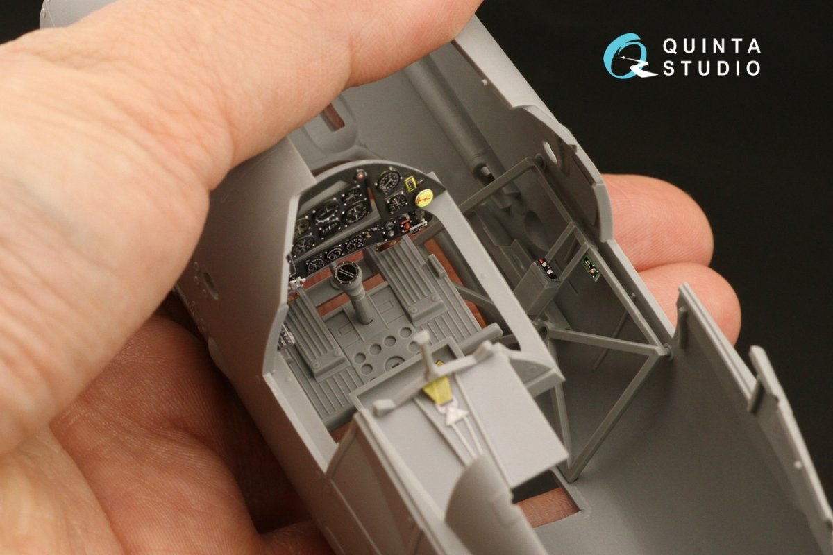 Quinta Studio QD32135 Gloster Gladiator Mk II 3D-Printed &amp;amp; coloured Interior on decal paper (ICM) 1/32 – immagine 6