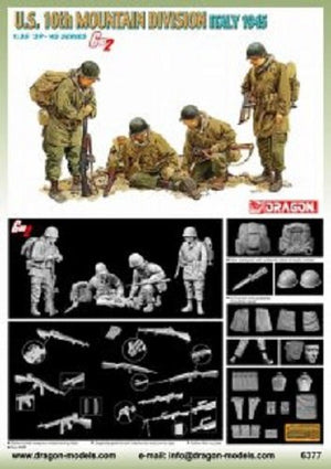 Dragon 6377 U.S. 10th Mountain Division Italy 1945 1/35 – zdjęcie 2