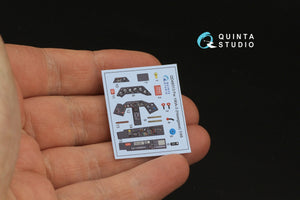Quinta Studio QD48313 Fw 190A-3 3D-Printed &amp;amp; coloured Interior on decal paper (Hasegawa) 1/48 – zdjęcie 3