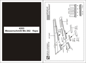 Aires 4203 Me 262A Schwalbe flaps 1/48 TAMIYA – Bild 2