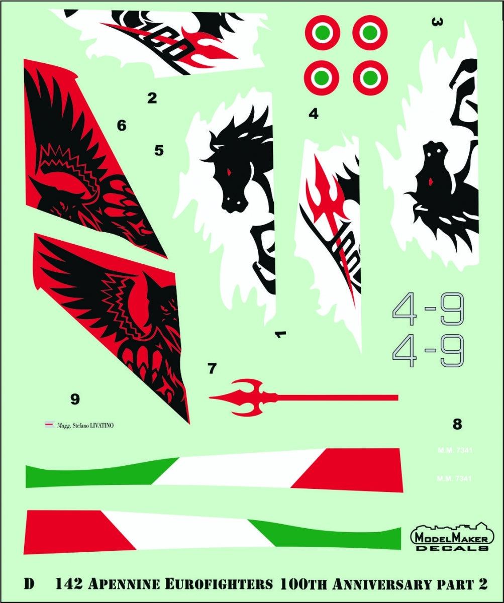 ModelMaker Decals D48142 Apennine Eurofighters Part II 1/48 – immagine 2