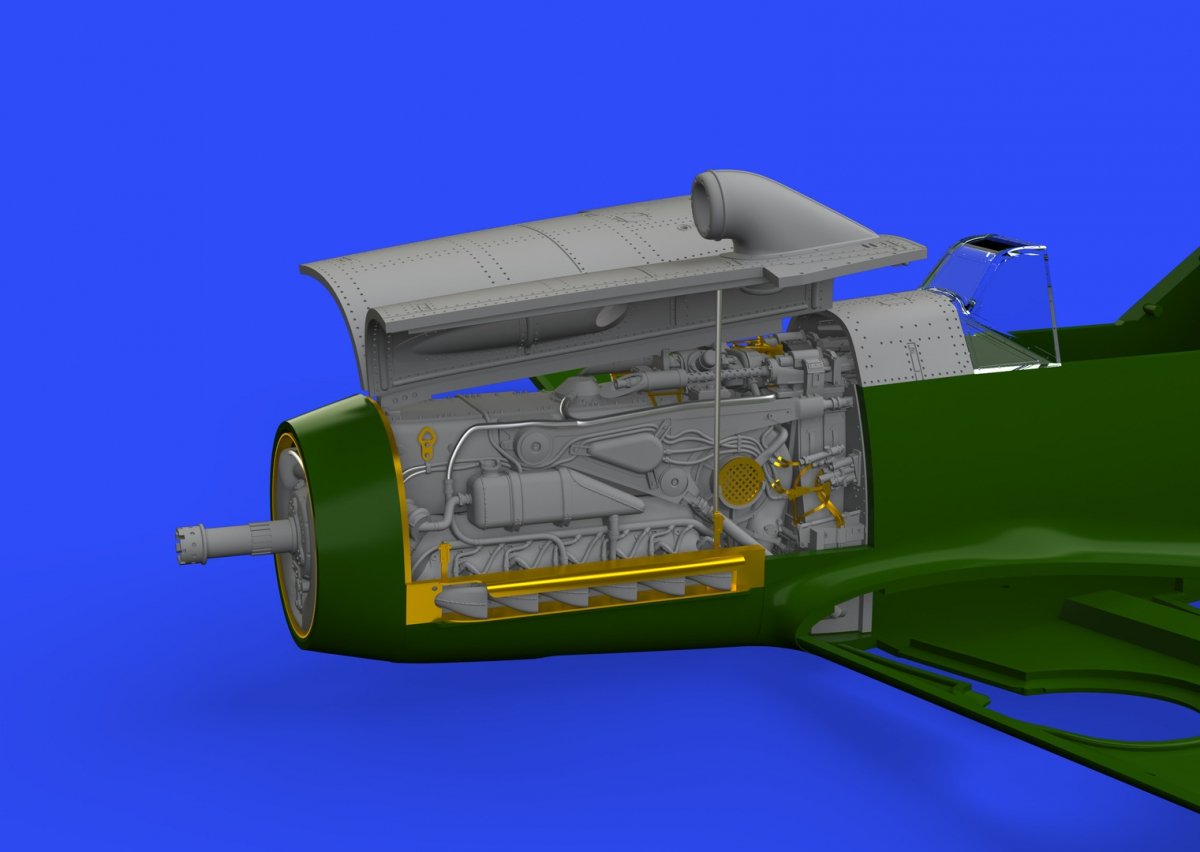 Eduard 648300 Bf 109F engine &amp;amp; fuselage guns EDUARD 1/48 – Bild 4